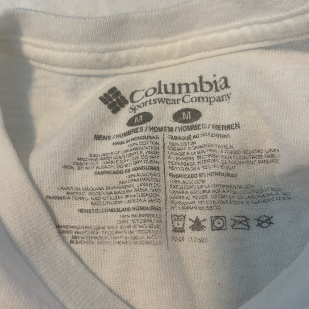 Columbia PHG mens white short sleeve graphic t-shirt size medium - Picture 8 of 8